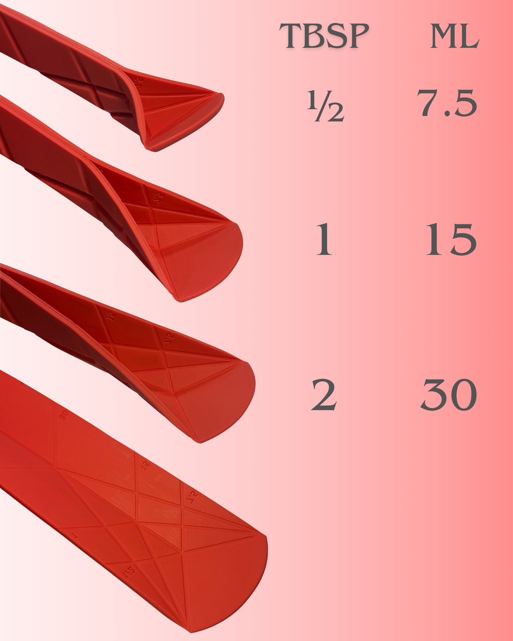 the flat 3-in-1 measuring spoon